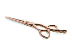 ROSE GOLD 5.5 INCH CUTTING & 6 INCH THINNING SCISSOR SET - HairBeautyInk