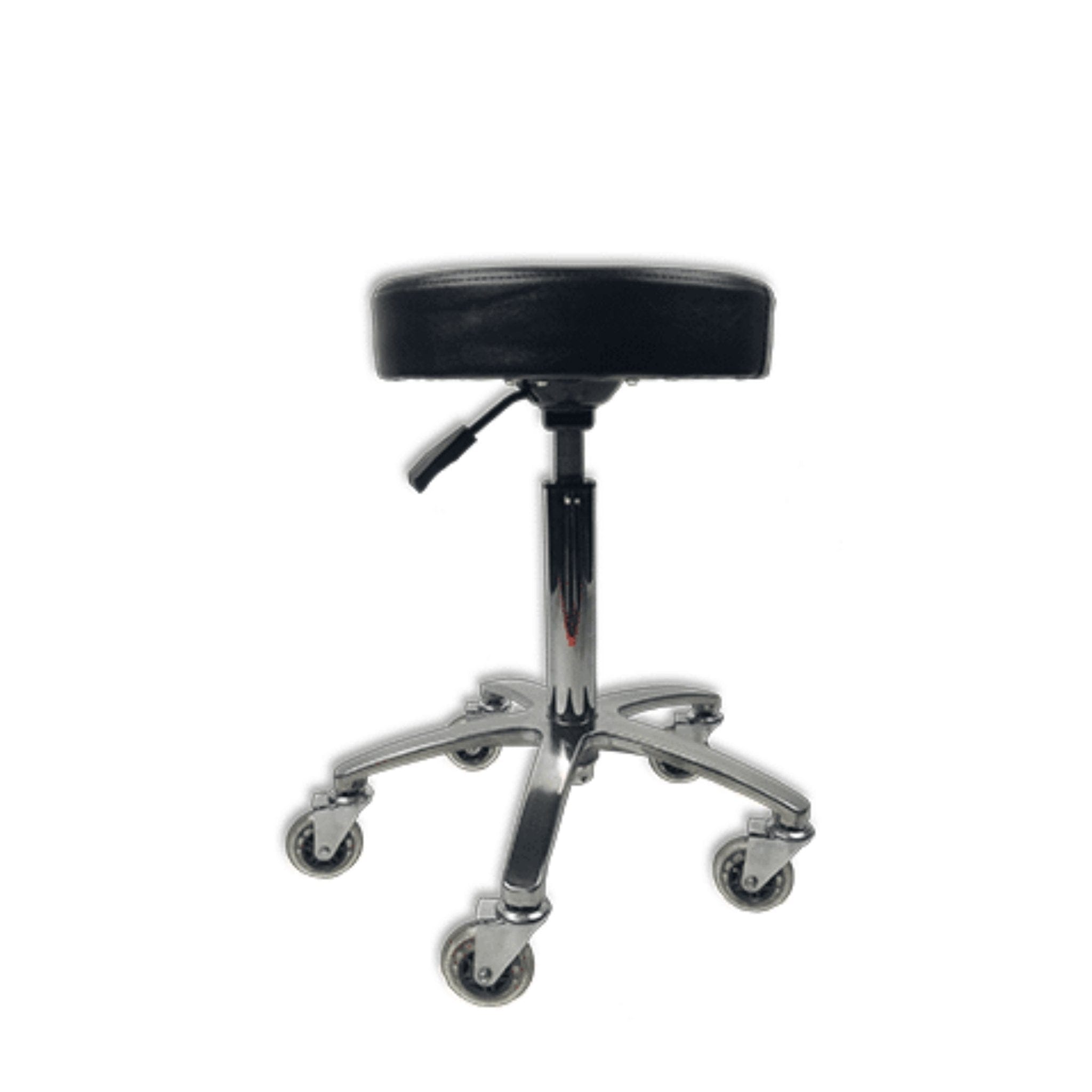 Round Adjustable Stool Black - HairBeautyInk