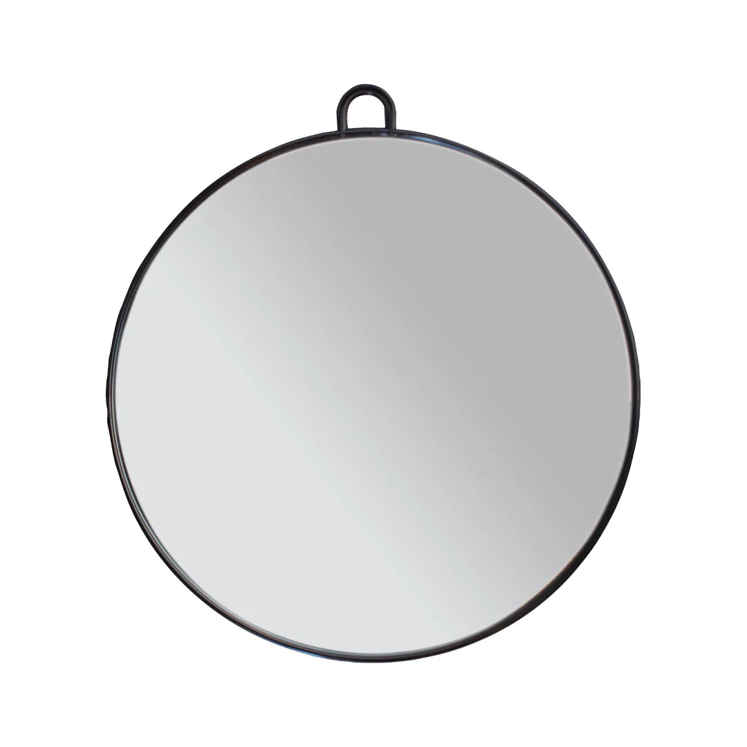 Black Round Mirror