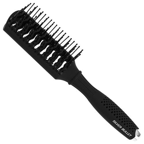 Silver Bullet Black Velvet Tunnel Vent Hair Brush - HairBeautyInk