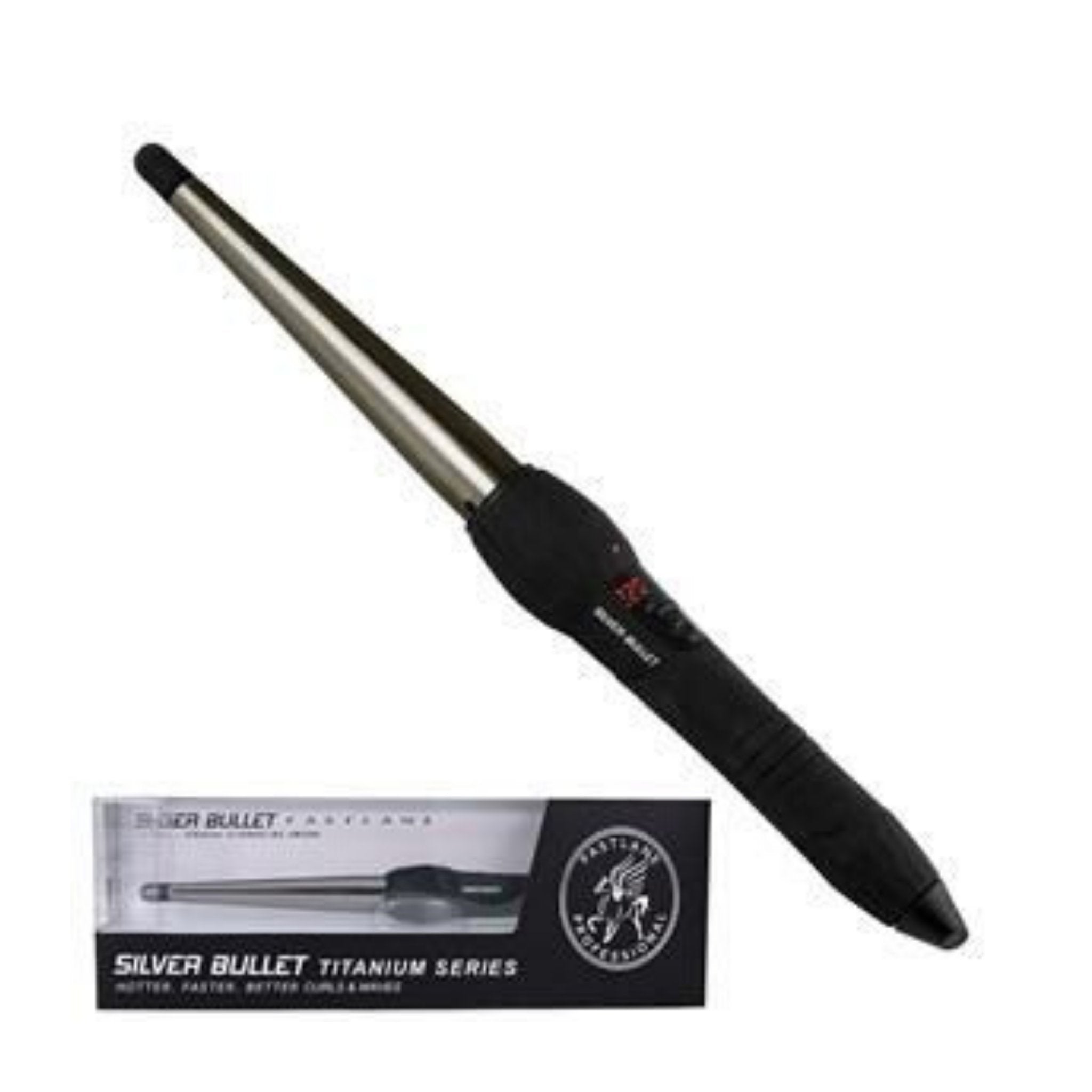 Silver Bullet Fastlane Titanium Conical Black Regular - 13mm-25mm - HairBeautyInk