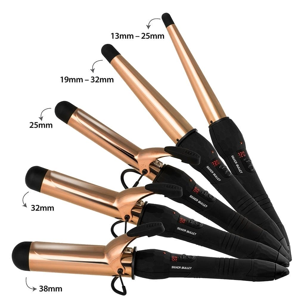 Silver Bullet - Fastlane Titanium Rose Gold Curling Iron - HairBeautyInk