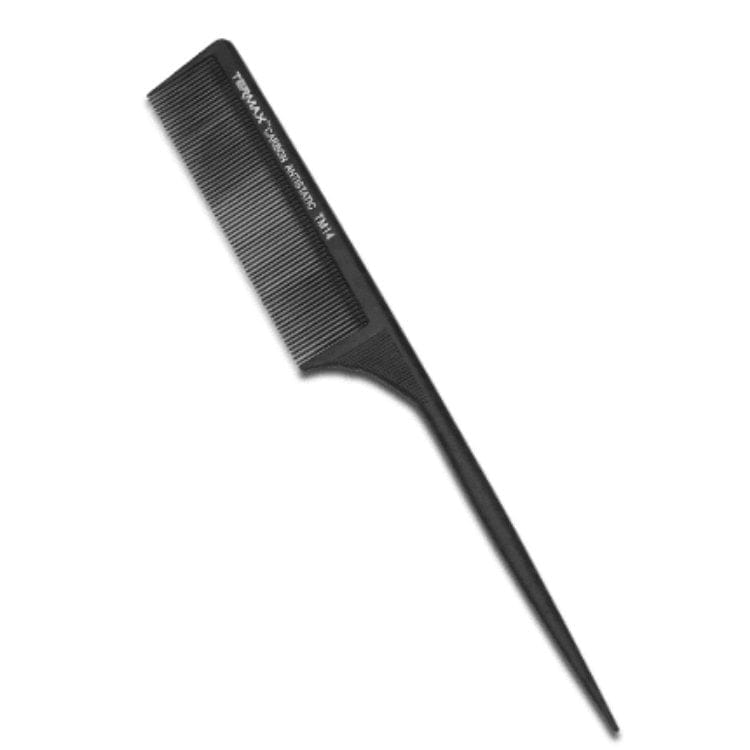 Termax Carbon Antistatic Tail Comb TM14 - HairBeautyInk