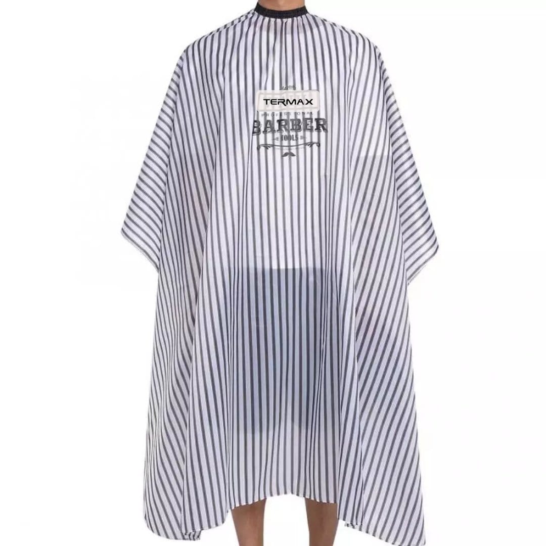 Termax Pinstripe Barber Cape - HairBeautyInk