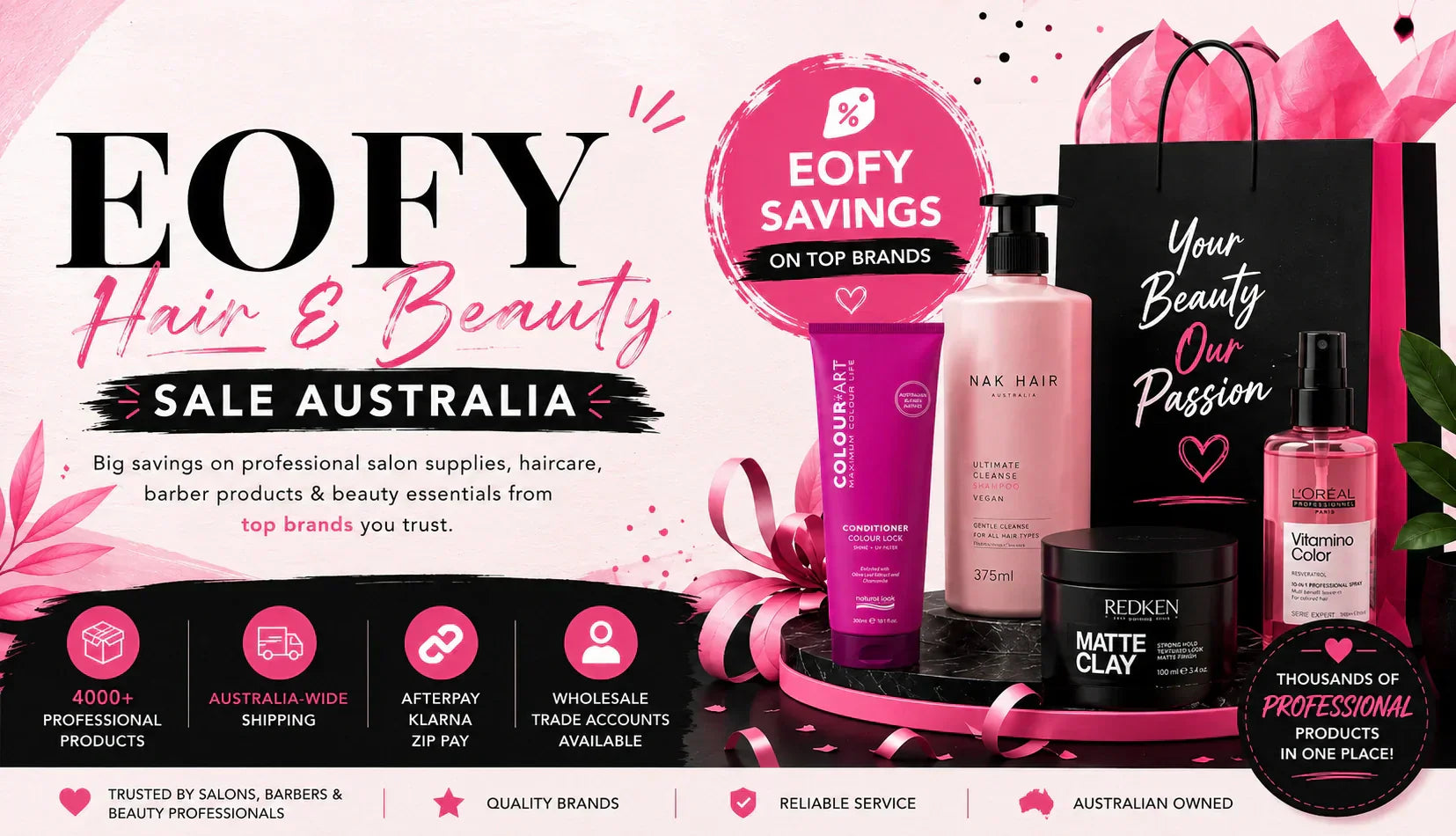 EOFY Sale, Salon Business Tips, Professional Haircare, Salon Supplies, Beauty Industry,