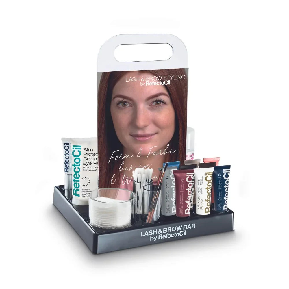 RefectoCil Lash & Brow Bar with products
