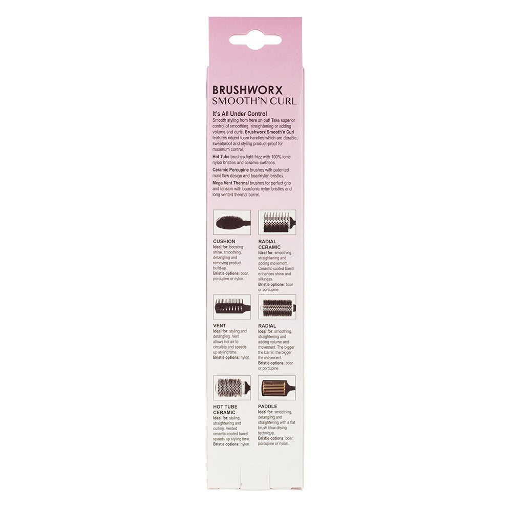Brushworx Smooth N Curl Mega Vent Thermal Brush Large