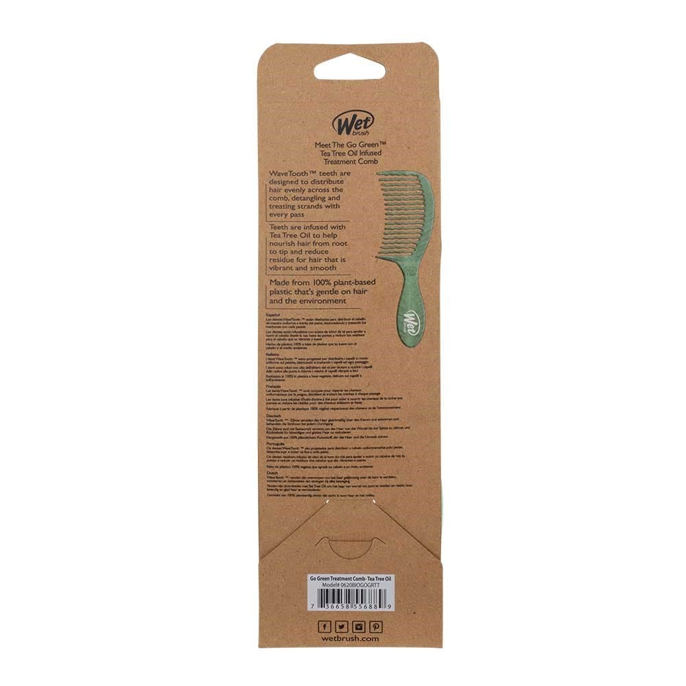 Wet Brush Go Green Detangling Comb Aqua