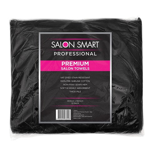 Salon Smart Towels - VAT Dyed Stain Resistant (12 Pack)
