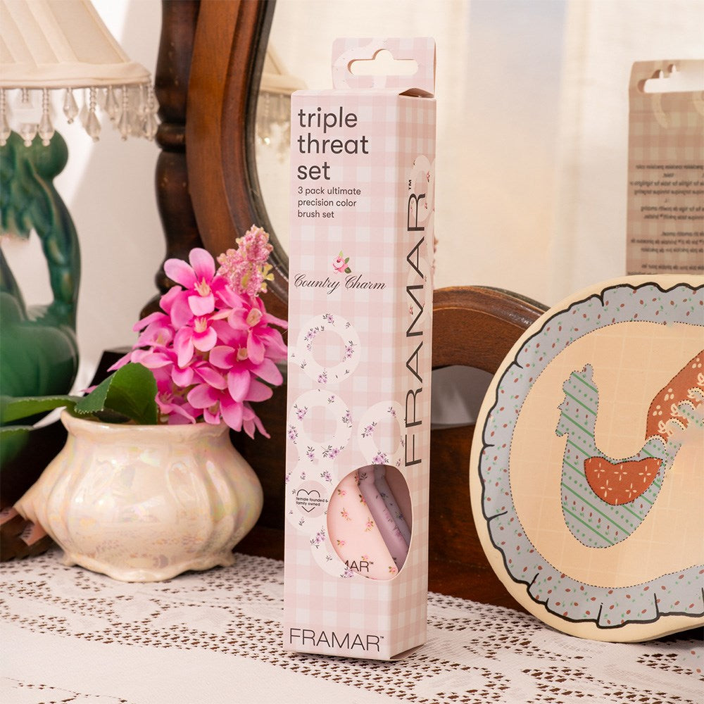 Framar Triple Threat Tint Brush 3 Set "Country Charm"