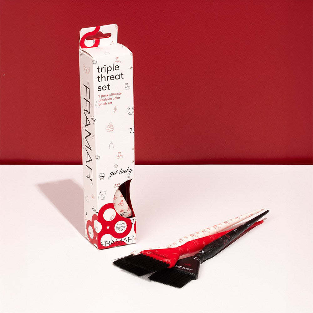 Framar Triple Threat Tint Brush 3 Set "Get Lucky"