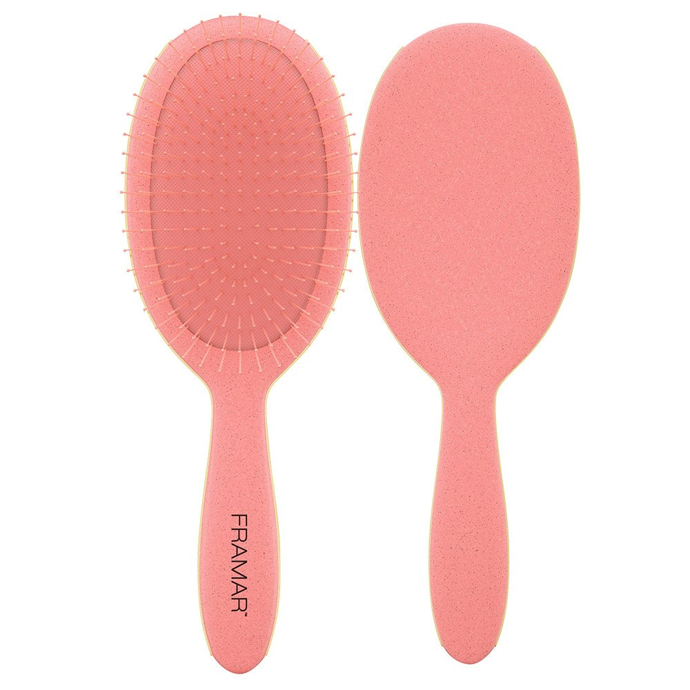Framar Detangle Hair Brush Baecation Coral