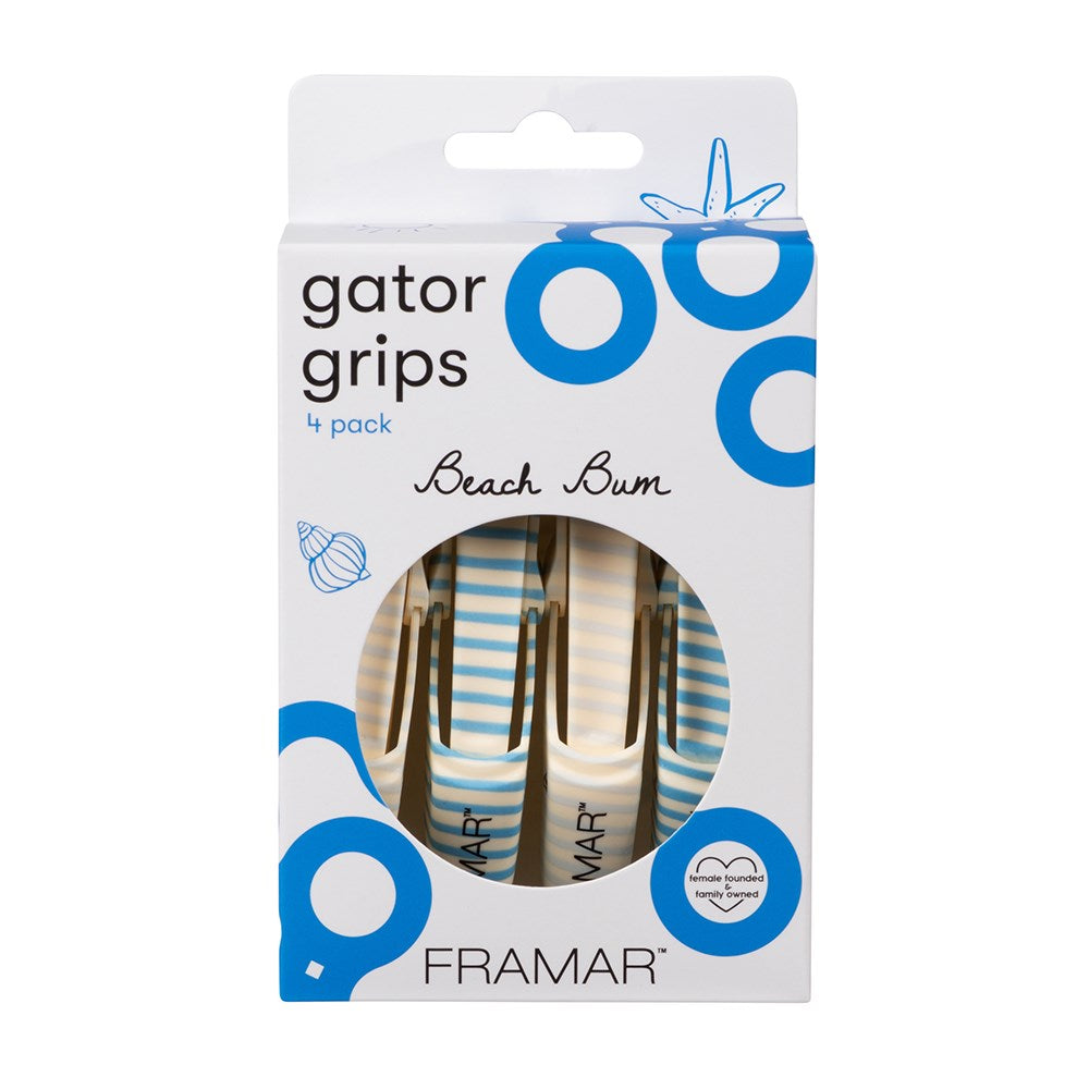 Framar Beach Bum Gator Grip Clips 4pk