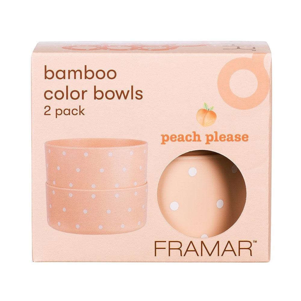 Framar Peach Please Bamboo Bowl Duo