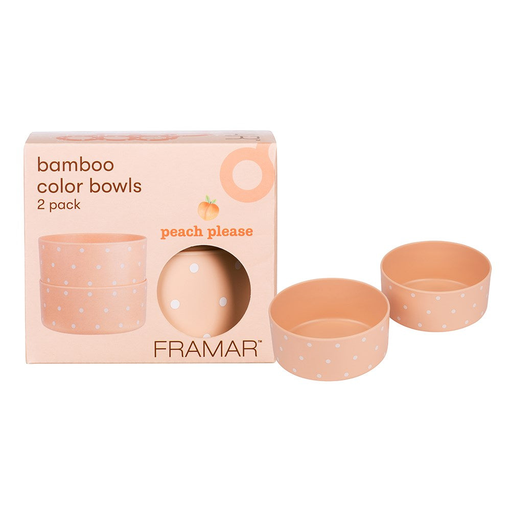 Framar Peach Please Bamboo Bowl Duo