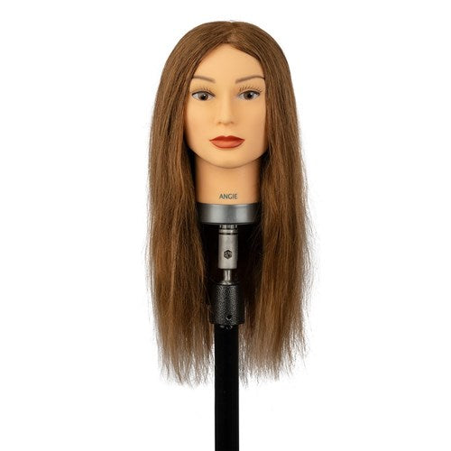 Mannequin Head - Angie Long Solid Brown Mann#5