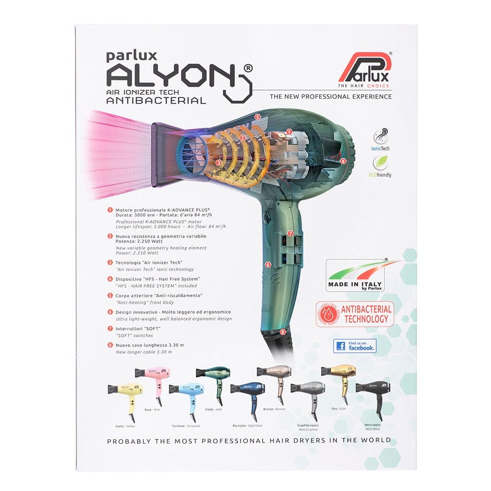 Parlux Alyon Air Ionizer Dryer - Jade 2250W