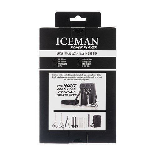 Iceman Style Hunter Scissors Silver Set 5.5 Inch Left