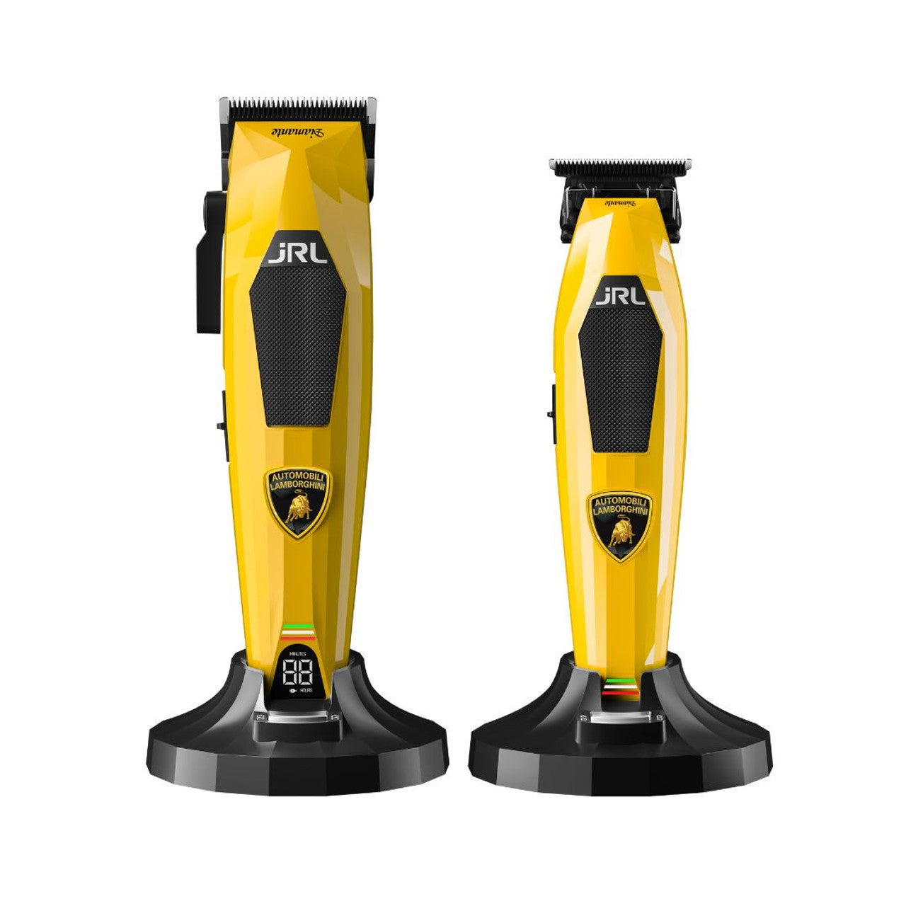 JRL x Lamborghini Diamante Clipper & Trimmer Duo | Yellow + JRL Neck Strips - 5 Pack - BLACK