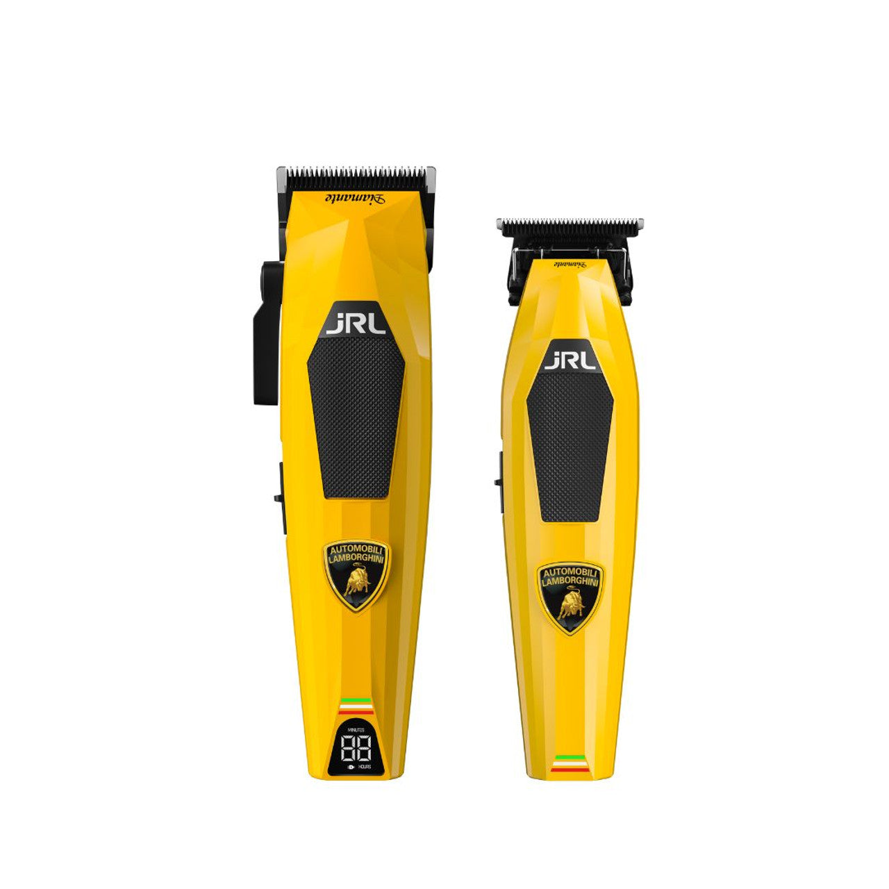 JRL x Lamborghini Diamante Clipper & Trimmer Duo | Yellow + JRL Neck Strips - 5 Pack - BLACK