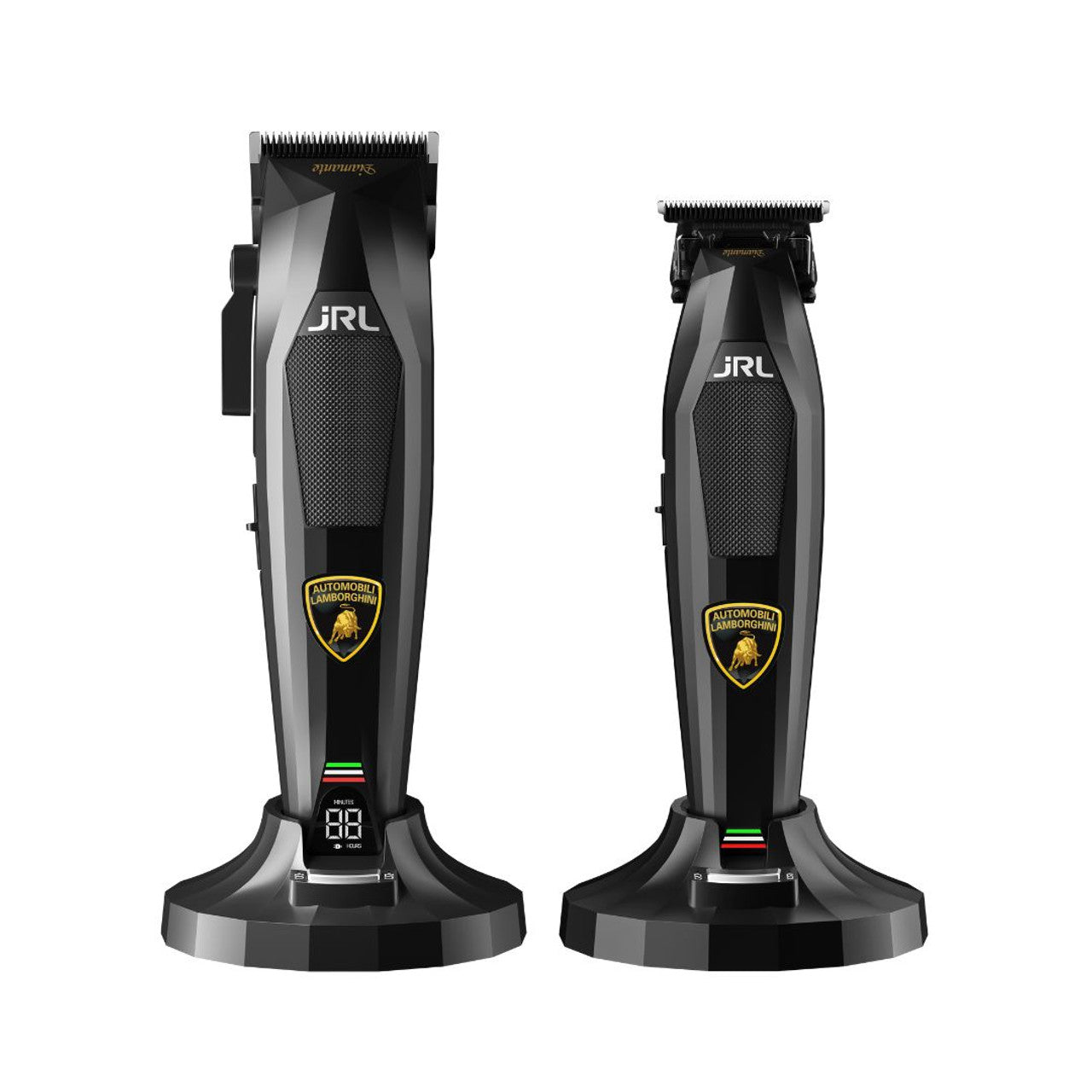 JRL x Lamborghini Diamante Clipper & Trimmer Duo | Black + JRL Neck Strips -5 Pack  BLACK