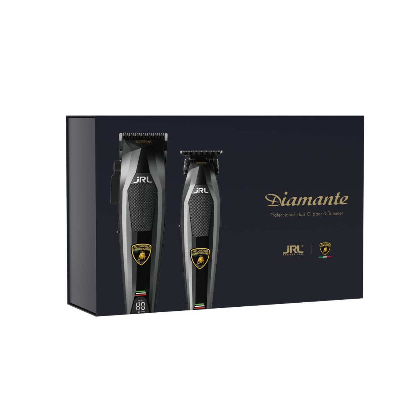 JRL x Lamborghini Diamante Clipper & Trimmer Duo | Black + JRL Neck Strips -5 Pack  BLACK