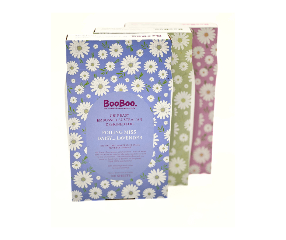 Boo Boo Foil Pre-cut 500 sheets Daisy-Lavender Embossed