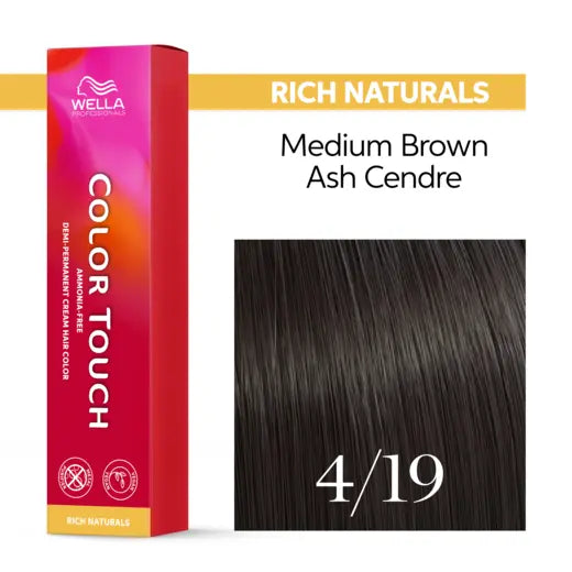 Color Touch 4/19 Medium Brown Ash Cendre 60ml