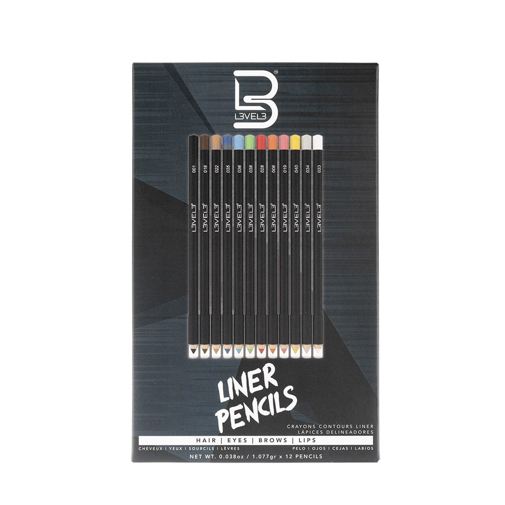 L3VEL3 Liner Pencils Assorted Colours 12pc