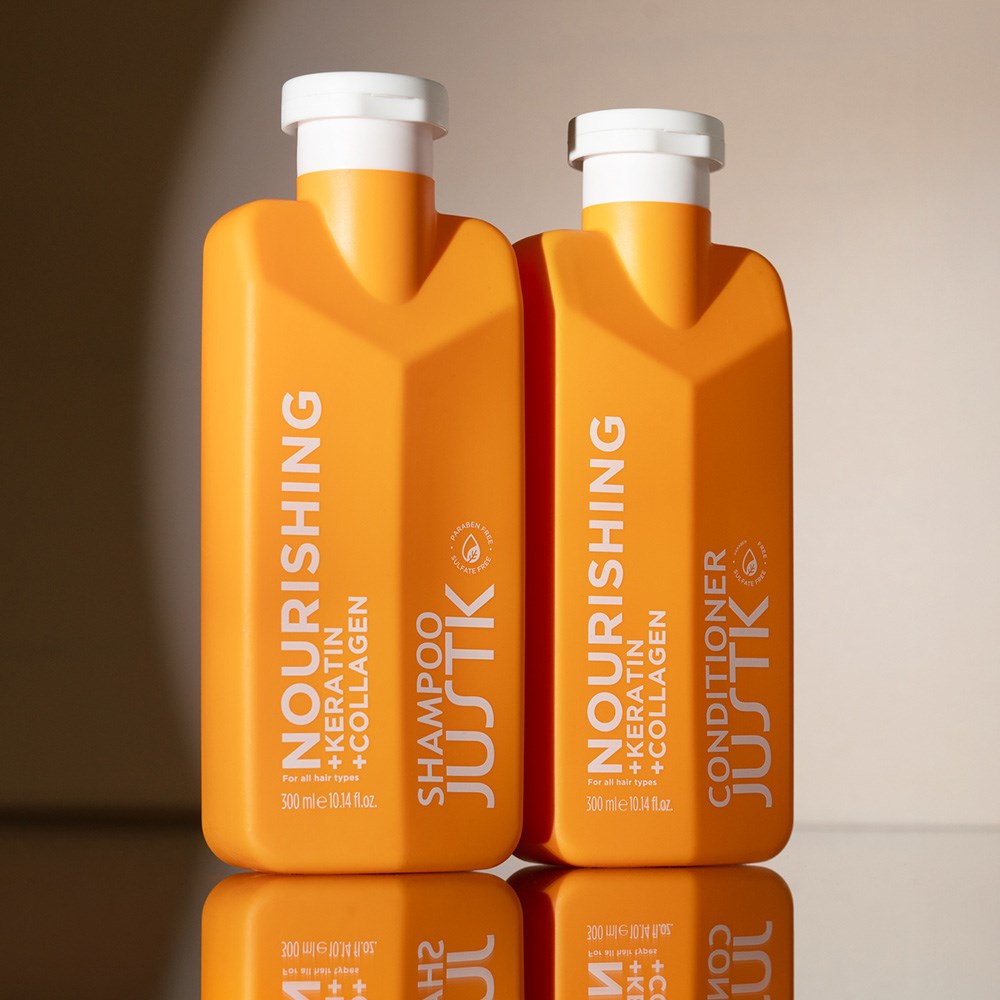 JustK Keratin & Collagen Nourishing Shampoo - 300ml