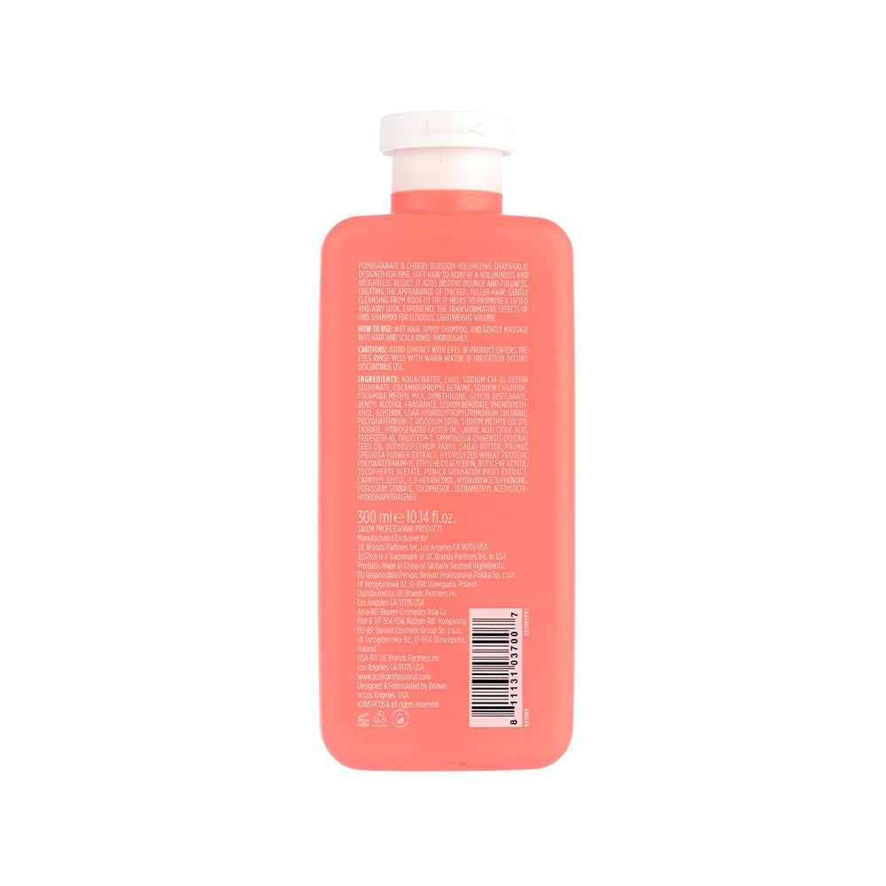 JustK Pomegranate & Cherry Blossom Volume Shampoo - 300ml