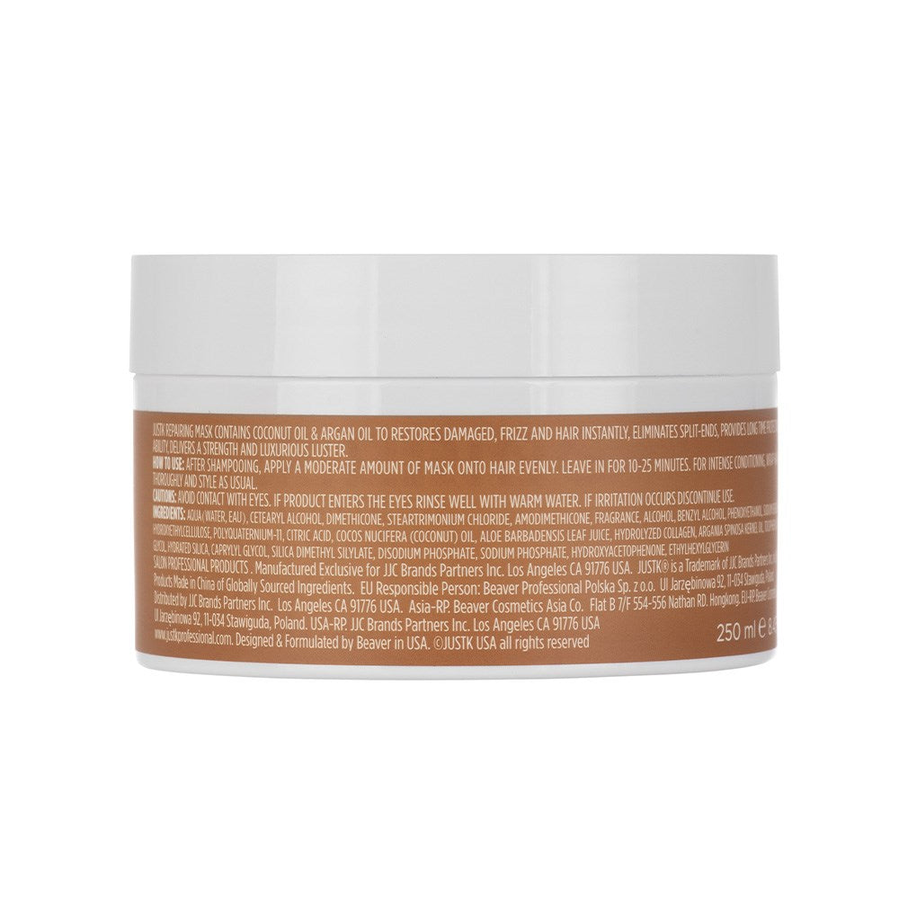JustK Argan Oil & Coconut Repairing Damaged Hair Mask - 250ml