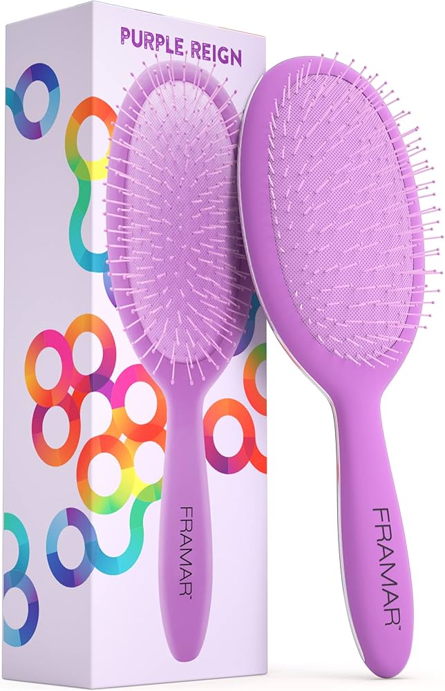 FRAMAR DETANGLER BRUSH PURPLE
