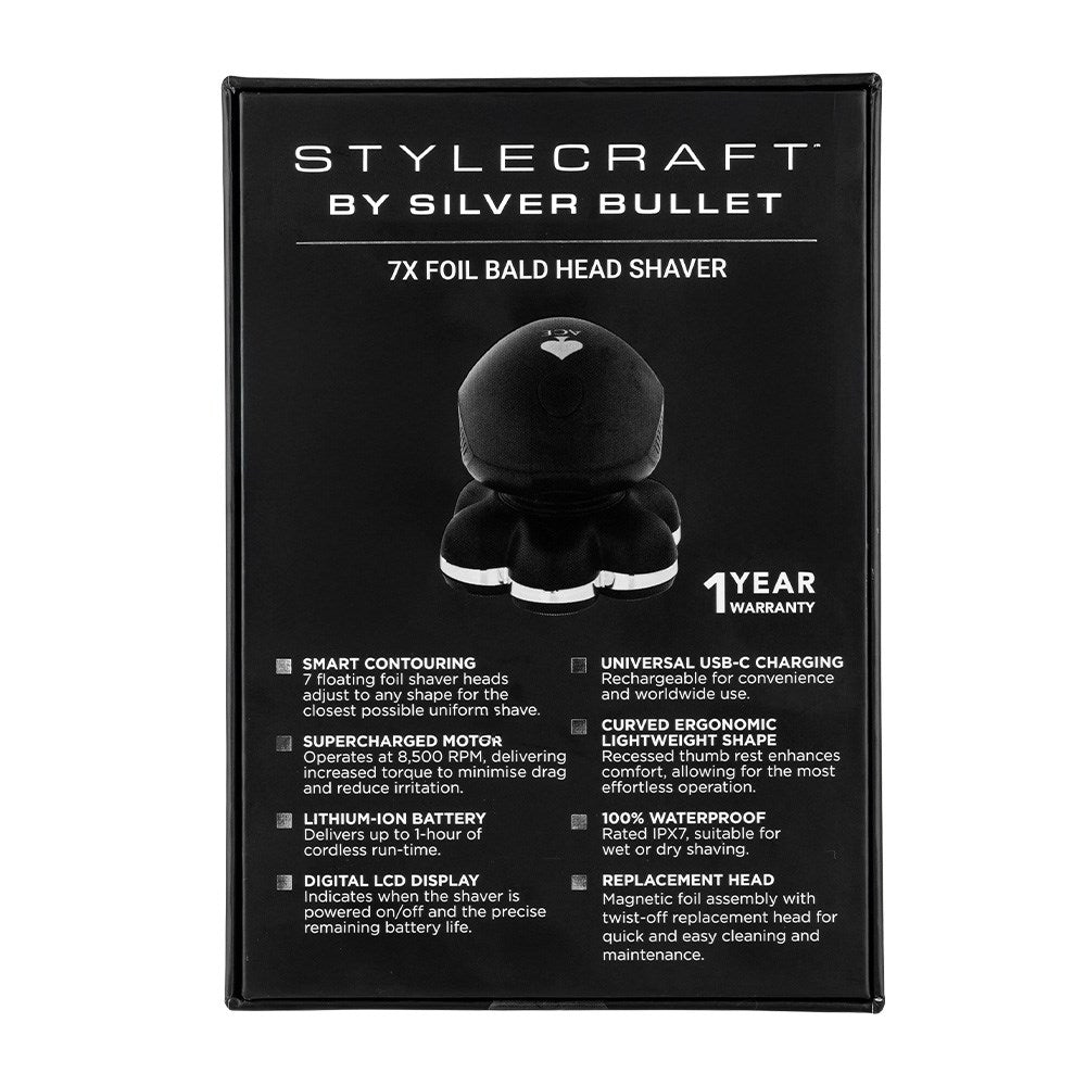 StyleCraft Ace 7x Foil Bald Head Shaver