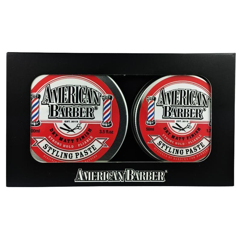 American Barber Styling Paste 50ml-100ml - DUO- PACK.
