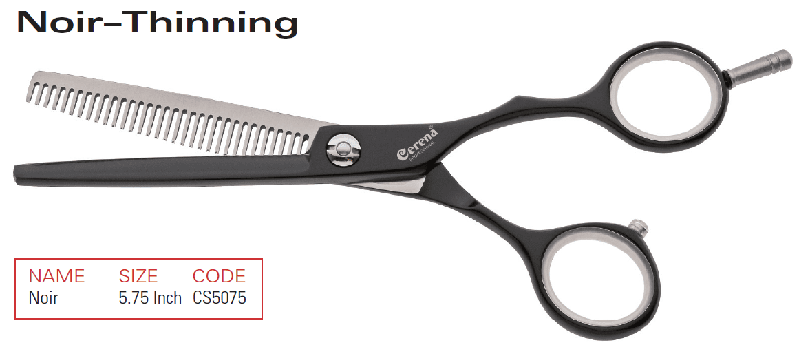 Cerena Noir - 5075 - 5.75 Inch Thinning Scissor
