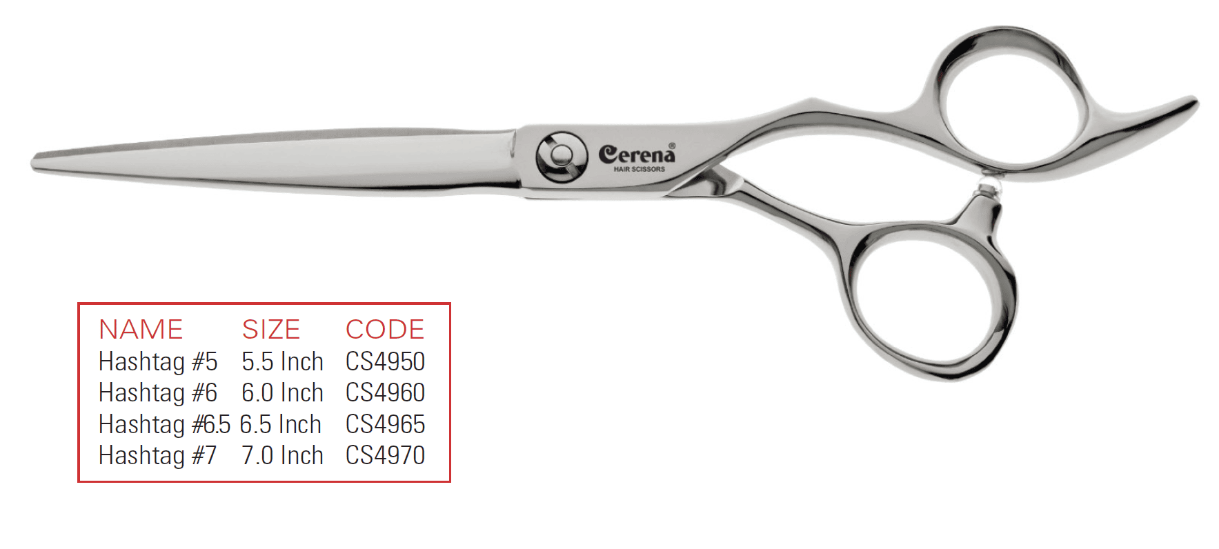 Cerena Hashtag No5 - 4950 - 5.5 Inch Scissor