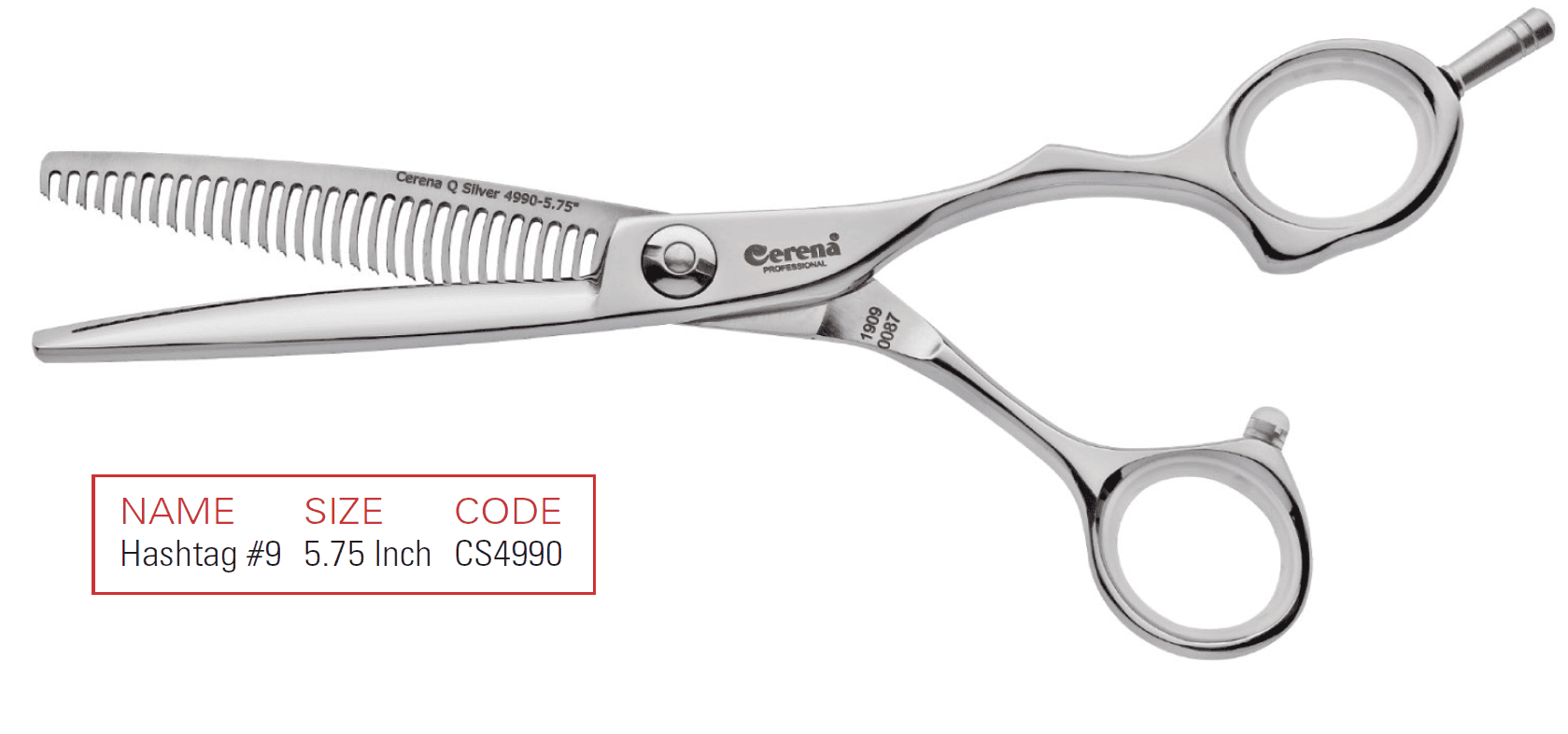 Cerena Hashtag No9 - 4990 - 5.75 Inch Thinning Scissors
