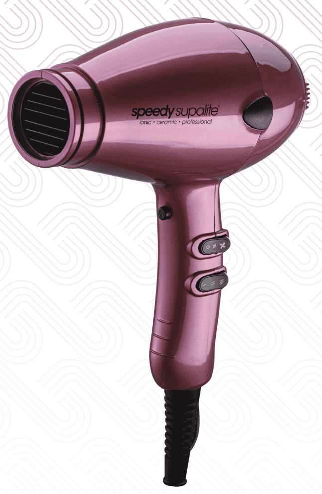 Speedy Supalite Professional Hairdryer - Blush with Diffuser