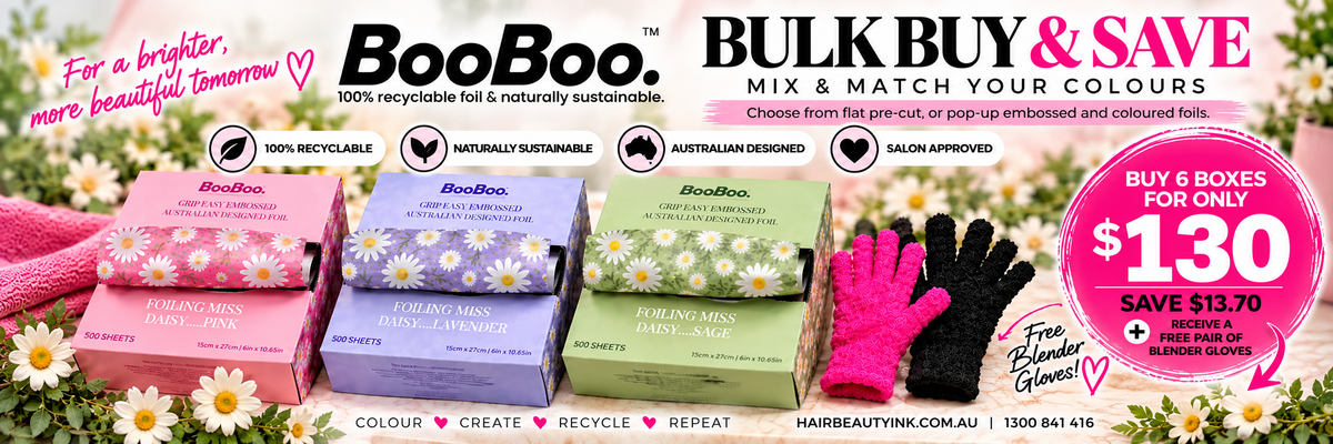 BooBoo foils - bulk buy and save: 6 boxes for $130 plus free blender gloves
