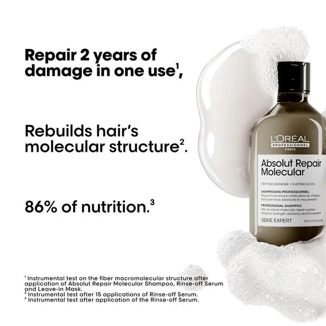 L'Oreal Absolut Repair Molecular Shampoo 300ml