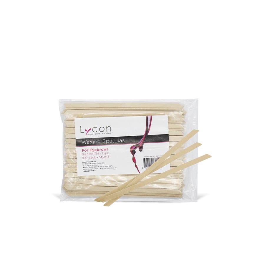 Lycon Waxing spatulas - slanted 100pack
