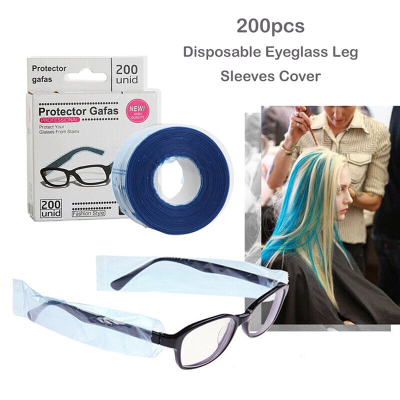 Disposable eyeglass sleeve cover