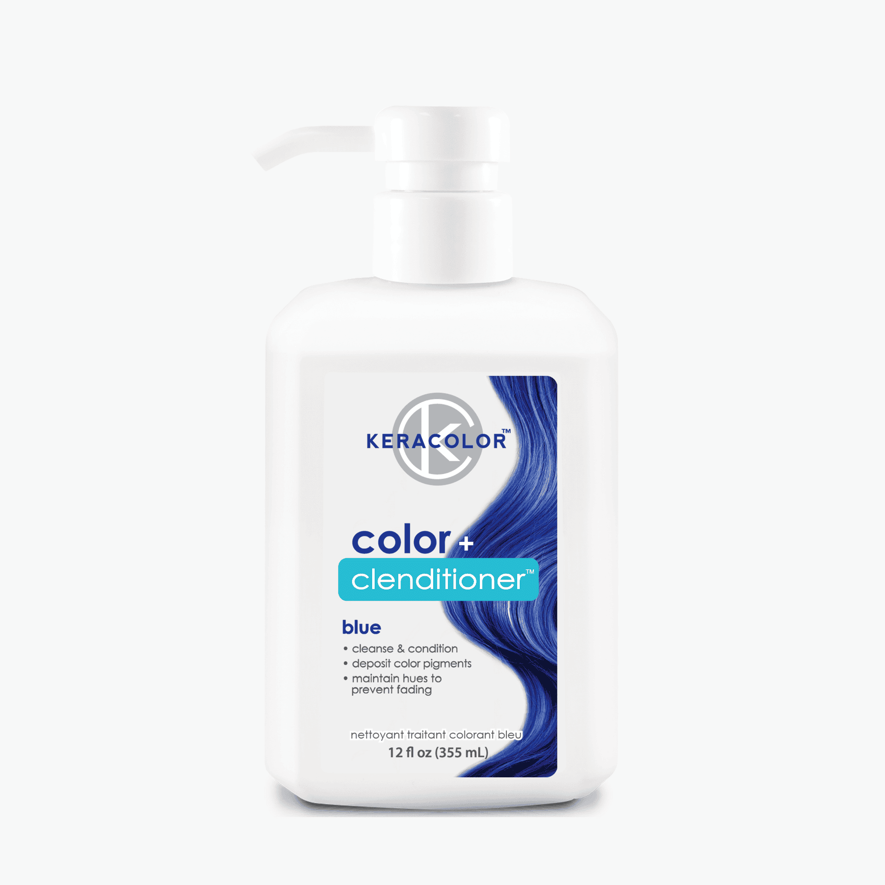 Keracolor Colour + Clenditioner Blue - 355ml