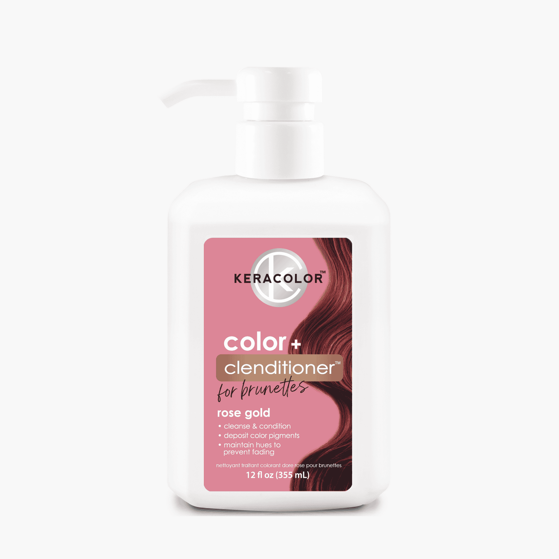 Keracolor Colour + Clenditioner for Brunettes Rose Gold - 355ml