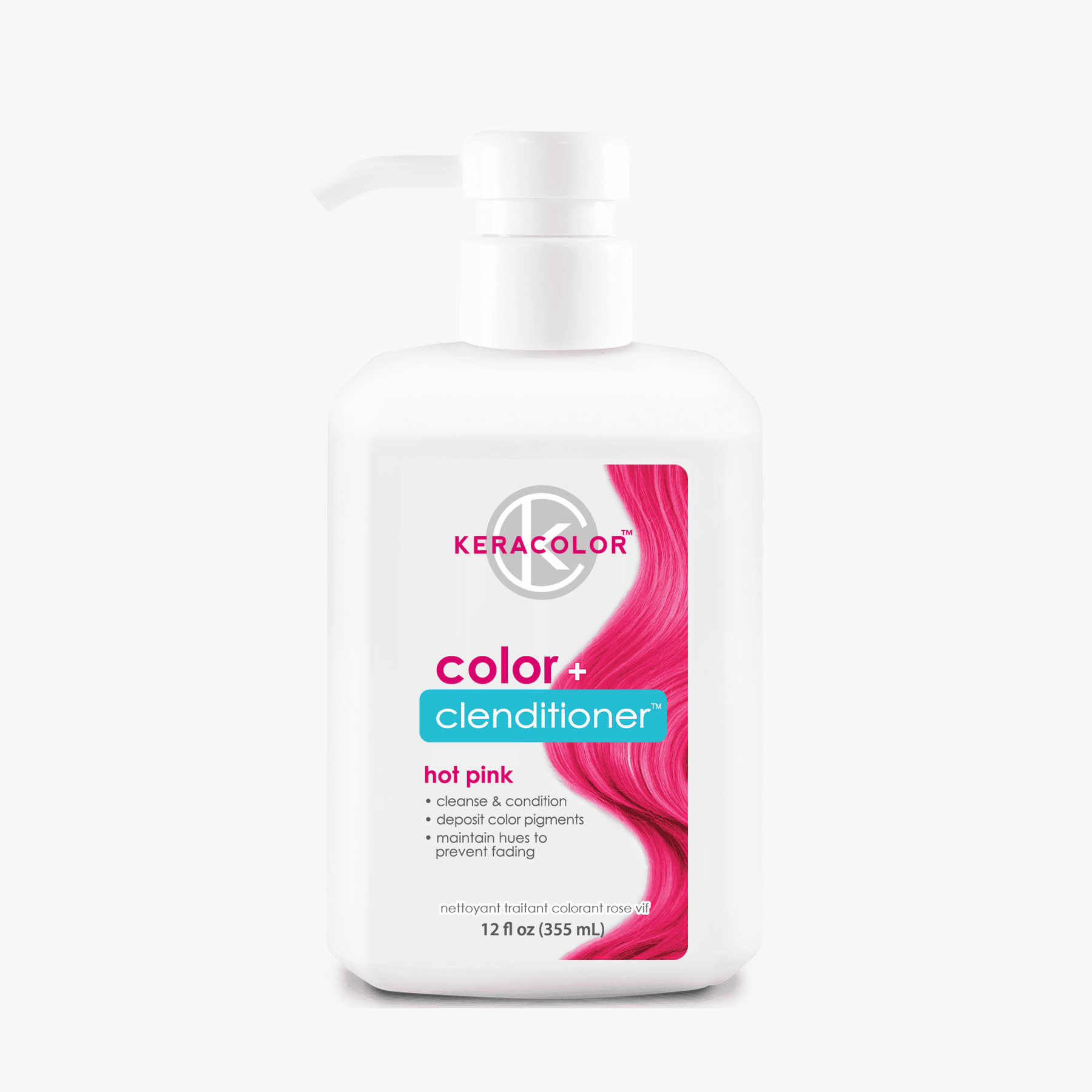 Keracolor Colour + Clenditioner Hot Pink - 355ml