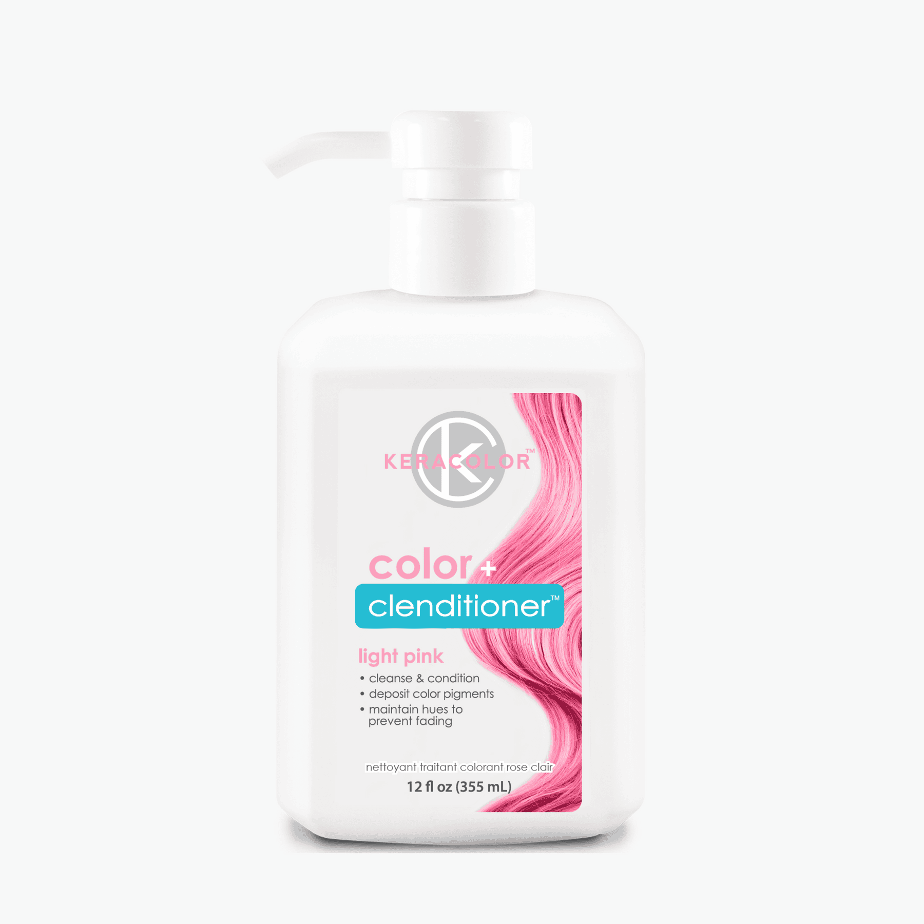 Keracolor Colour + Clenditioner Light Pink - 355ml