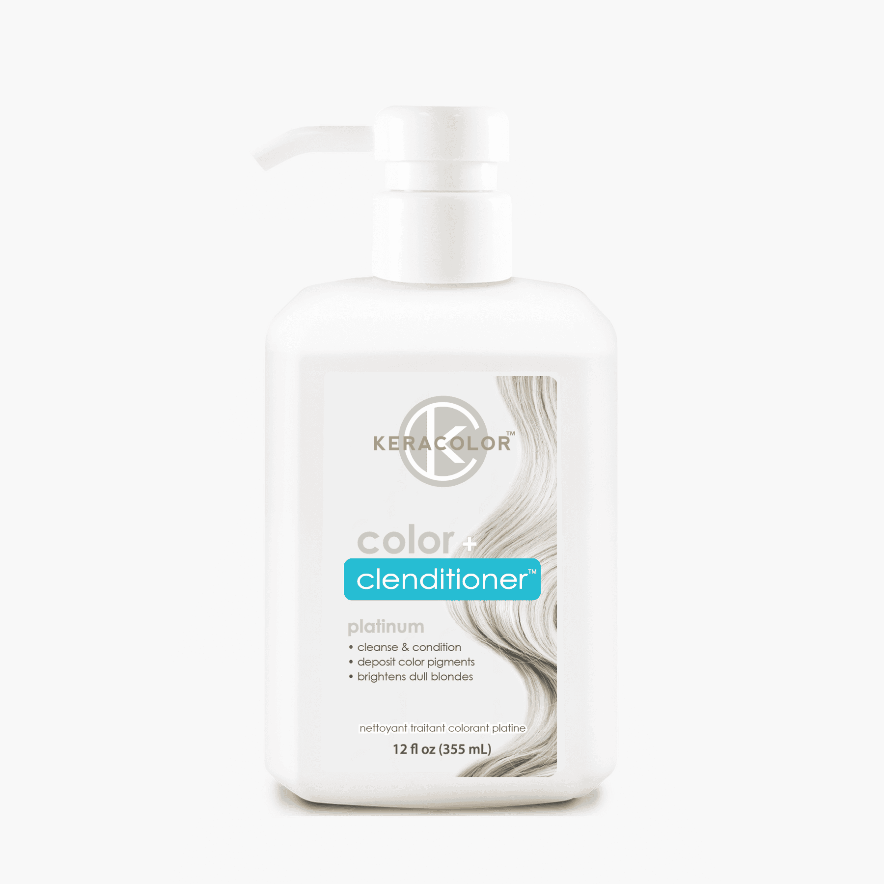 Keracolor Colour + Clenditioner Platinum - 355ml