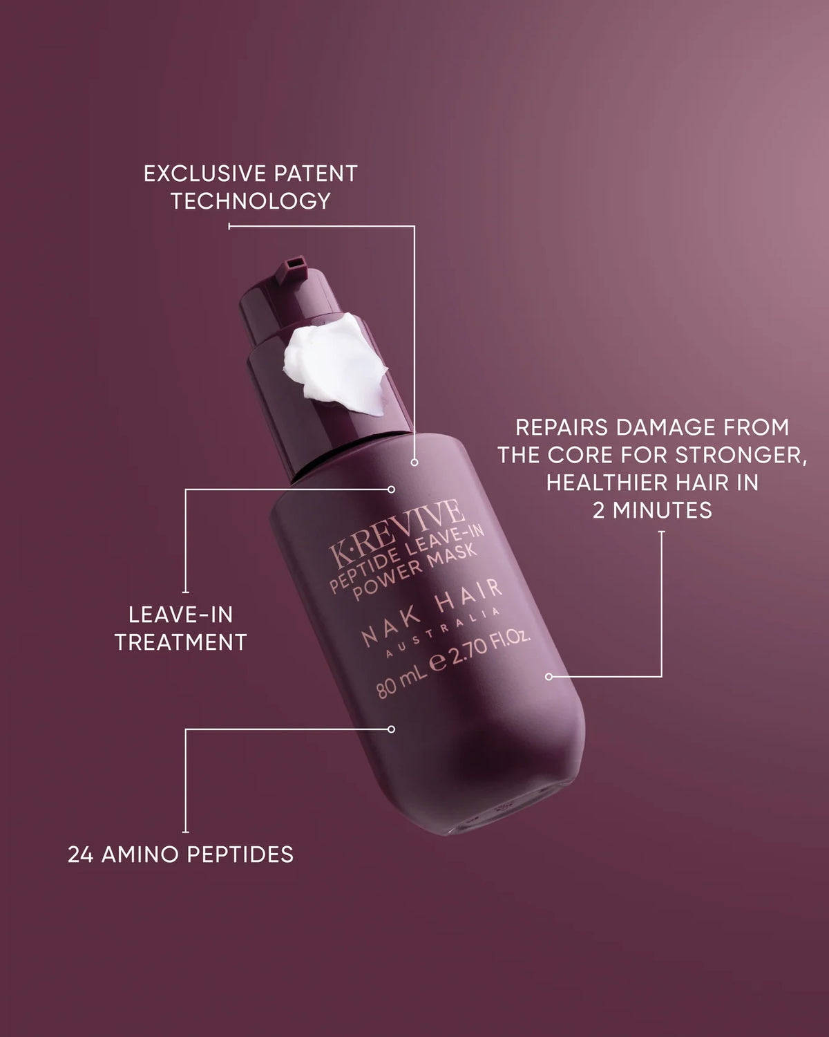 NAK K.Revive Peptide leave in Power Mask 80ML