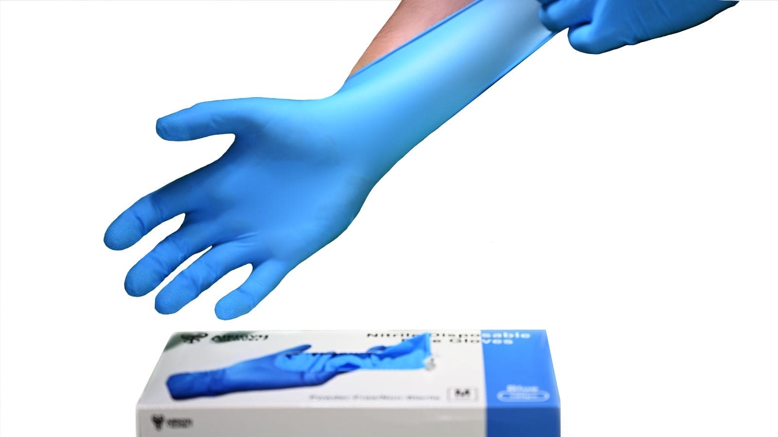 Disposable Nitrile Gloves LARGE  100 PIECES/BOXES 10 /1 CARTON Gloves Medical Grade BLUE